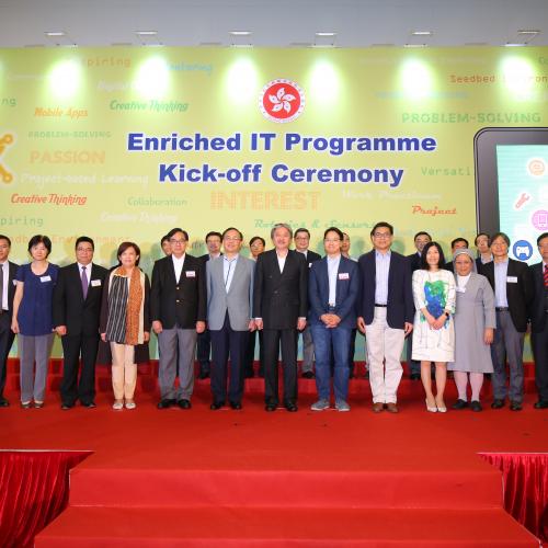 Group Photo taken by Guests, Principals of Partner Schools and Steering Committee Members