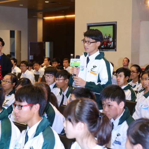 Student raised questions in the interactive discussion session