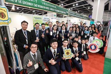 GCIO visited the four partner schools of the “Enriched IT Programme in Secondary Schools” that exhibited in the Learning and Teaching Expo 2019. (with photos)