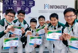 「中學資訊科技增潤計劃」伙伴學校學生在「第七屆Infomatrix-Asia 2019國際資訊科技大賽」獲得一銀五銅的佳績（附圖）